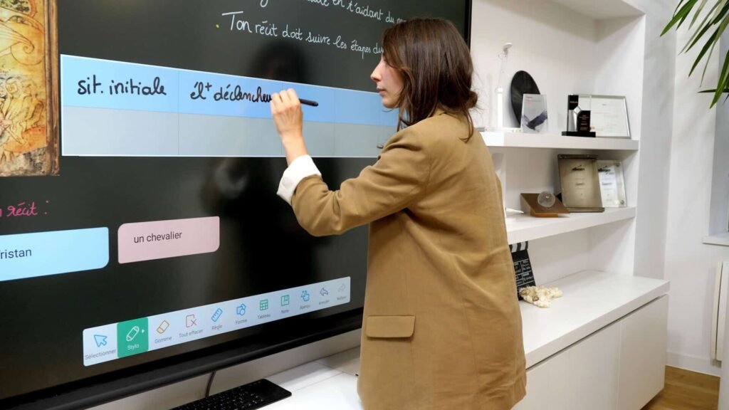 Déroulé type d'une séance avec le tableau blanc interactif: du rythme et une trace écrite
